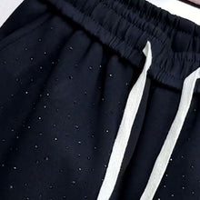 Load image into Gallery viewer, Starry Rhinestone Cuffed Sweatpants
