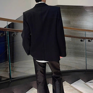 Sequined Metal Multi-chain Shoulder-padded Suit Jacket