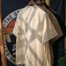 Load image into Gallery viewer, Hand-stitched Summer Vintage Short-sleeved Shirt
