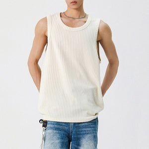 American Textured Loose Casual Vest