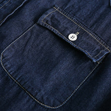 Load image into Gallery viewer, Denim Short-sleeved Loose Work Shirt
