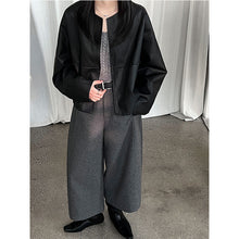 Load image into Gallery viewer, Cropped Loose Wide-leg Trousers
