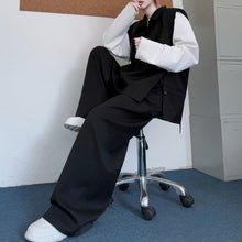 Load image into Gallery viewer, Pullover Suit Vest Loose Casual Wide-leg Pants Two-piece Suit
