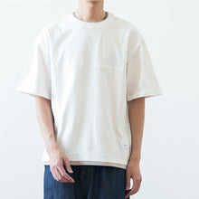 Load image into Gallery viewer, Japanese Loose Drop Shoulder Fake Two Piece T-shirt
