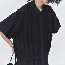 Load image into Gallery viewer, Women’s Textured Loose Casual T-shirt

