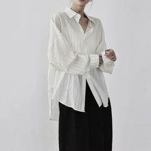 Load image into Gallery viewer, Women's Striped Loose Casual Shirt
