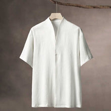 Load image into Gallery viewer, Thin Ice Silk V-Neck Cardigan T-Shirt
