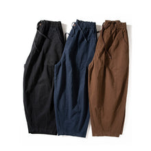 Load image into Gallery viewer, Japanese Heavyweight Cotton Silhouette Loose Fit Harem Pants
