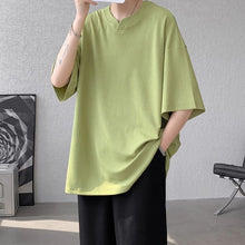 Load image into Gallery viewer, V-neck Ice Silk Loose Short-sleeved T-shirt
