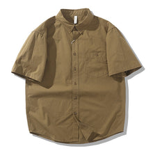 Load image into Gallery viewer, Japanese Retro Cotton Cargo Shirt
