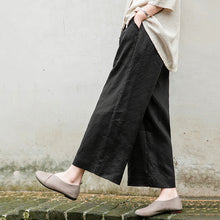 Load image into Gallery viewer, Drawstring Linen Thin Wide-Leg Pants
