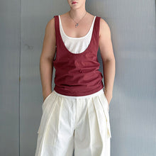 Load image into Gallery viewer, Contrast Color Layered Casual Sleeveless Vest
