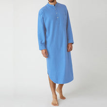 Load image into Gallery viewer, Button Solid Arabian Nightgown Shirt
