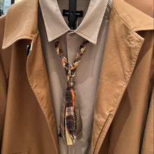 Load image into Gallery viewer, Vintage Cotton and Linen Braided Tie Necklace

