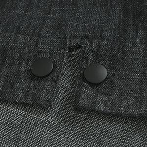 Square Neck Raw Edge Denim Vest Patchwork Jeans Two-Piece Set