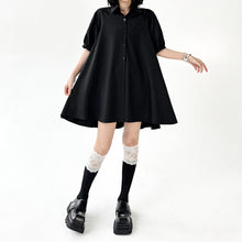 Load image into Gallery viewer, Loose Backless Embroidered Butterfly Shirt Dress
