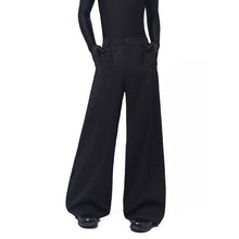Load image into Gallery viewer, Starry  Hot-Fix Rhinestone Detail Casual Trousers
