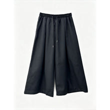 Load image into Gallery viewer, Japanese Draped Asymmetric Hem Long Sleeve Shirt Wide-leg Pants Two-piece Set
