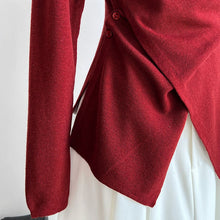 Load image into Gallery viewer, Irregular Hem Cross-over Knit Sweater
