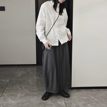 Load image into Gallery viewer, Stand-up Collar Loose Solid Color Shirt
