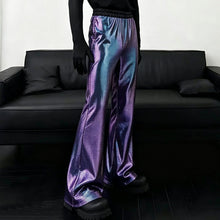 Load image into Gallery viewer, Elastic-waist Sequined Wide Leg Pants Stage Performance Party Trousers
