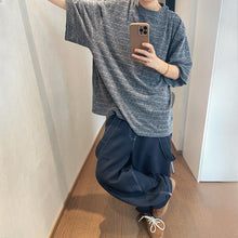 Load image into Gallery viewer, Vintage Loose Round Neck Striped T-Shirt
