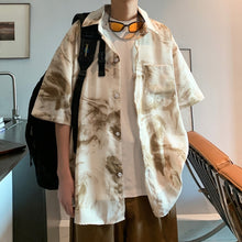 Load image into Gallery viewer, Vintage Tie-dye Floral Casual Shirt
