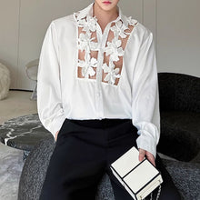 Load image into Gallery viewer, Spliced Flower Hollow Casual Shirt
