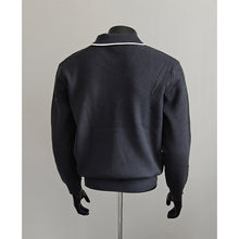 Load image into Gallery viewer, Half-zip Collar Pullover Knit Polo Shirt
