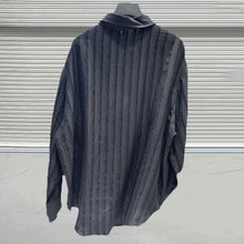 Load image into Gallery viewer, Striped Textured Loose Long-sleeved Shirt
