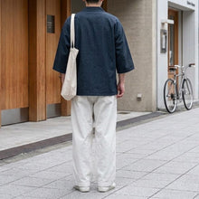 Load image into Gallery viewer, Japanese Plaid Paneled Layered Three Quarter Sleeve Shirt
