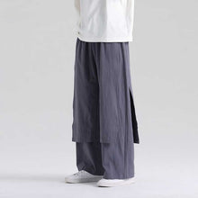 Load image into Gallery viewer, Retro Fake Two-piece Cotton And Linen Loose Skirt Pants
