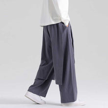 Load image into Gallery viewer, Retro Fake Two-piece Cotton And Linen Loose Skirt Pants
