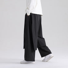 Load image into Gallery viewer, Retro Fake Two-piece Cotton And Linen Loose Skirt Pants
