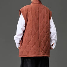 Load image into Gallery viewer, Japanese Zen Cross-collar Quilted Vest
