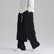 Load image into Gallery viewer, Retro Fake Two-piece Cotton And Linen Loose Skirt Pants
