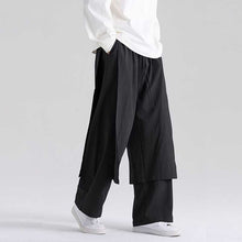 Load image into Gallery viewer, Retro Fake Two-piece Cotton And Linen Loose Skirt Pants
