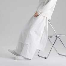 Load image into Gallery viewer, Retro Fake Two-piece Cotton And Linen Loose Skirt Pants
