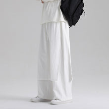 Load image into Gallery viewer, Retro Fake Two-piece Cotton And Linen Loose Skirt Pants
