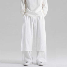 Load image into Gallery viewer, Retro Fake Two-piece Cotton And Linen Loose Skirt Pants
