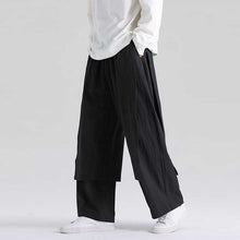 Load image into Gallery viewer, Retro Fake Two-piece Cotton And Linen Loose Skirt Pants
