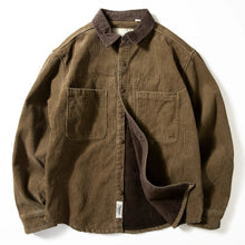 Load image into Gallery viewer, Retro Corduroy Fleece-lined Jacket
