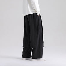 Load image into Gallery viewer, Retro Fake Two-piece Cotton And Linen Loose Skirt Pants
