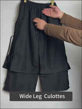 Load and play video in Gallery viewer, Cropped Culottes Wide Leg Casual Pants
