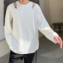 Load image into Gallery viewer, Zip Off Shoulder Long Sleeve T-Shirt
