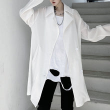 Load image into Gallery viewer, Thin Pleated Mid-Length Loose Jacket
