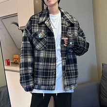 Load image into Gallery viewer, Vintage Plaid Lapel Jacket
