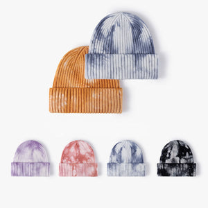 Tie-dye Hip-hop Wool Knit Hat