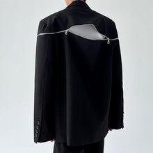 Load image into Gallery viewer, Oversized Shoulder Detachable Zip Blazer
