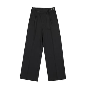 Wide Leg Mopping Straight Pants